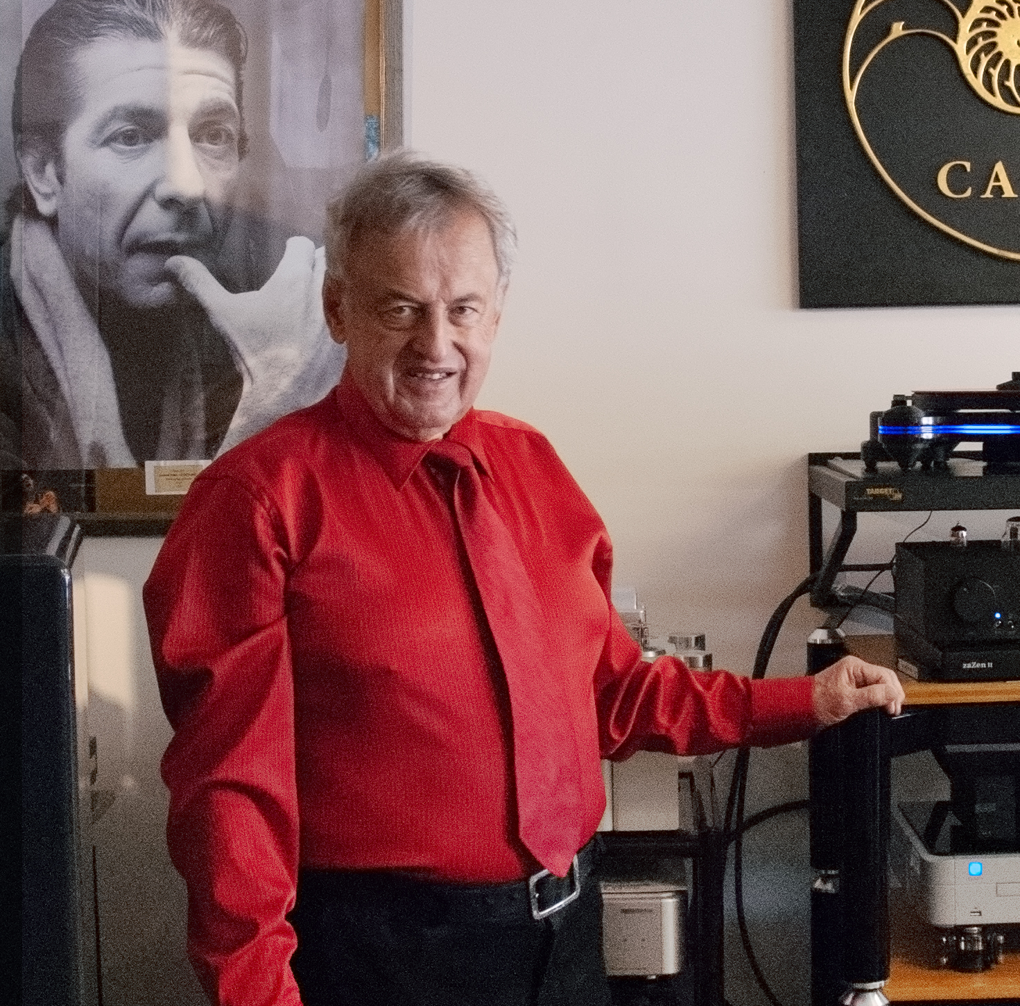 Rhéal Nadeau, founder of Distinctive Audio, in the Ottawa showroom